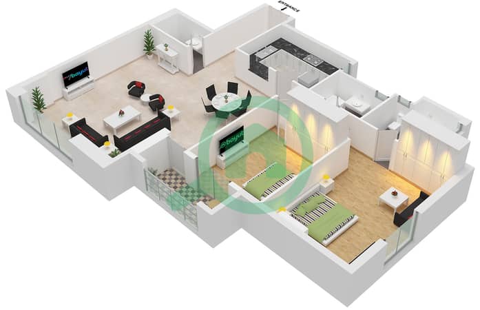 Type J22 Unit 1-2,7-8 Floor 21-27 Type J22 Unit 1-2,7-8 Floor 21-27