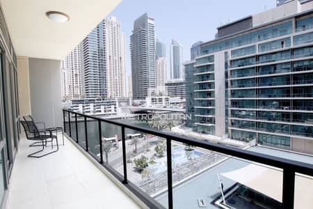1 Bedroom Apartment for Rent in Dubai Marina, Dubai - Spacious Layout |Pool and Marina View| Furnished