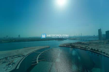 2 Bedroom Apartment for Sale in Al Reem Island, Abu Dhabi - Fully Sea View | High Floor | 2 BR with Balcony