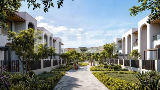 3 Bedroom Townhouse for Sale in Al Hudayriat Island, Abu Dhabi - Elegant kitchen design in Nawayef Village villas – premium finishes & high-end appliances. jpg