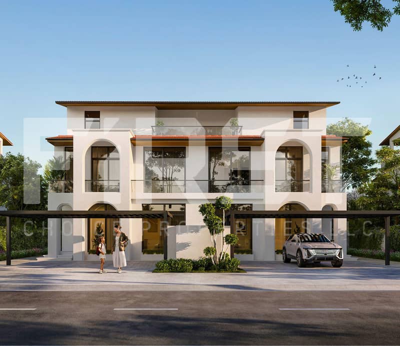 6 Modern facade of Nawayef Village villas – luxury homes in Abu Dhabi. jpg