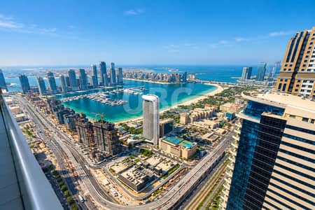 3 Bedroom Apartment for Rent in Dubai Marina, Dubai - High Floor | Full Sea View | Vacant |Flexible Chqs