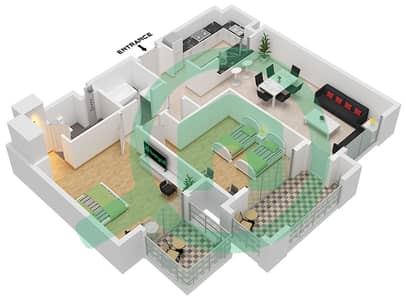 Ansam 3 - 2 Bedroom Apartment Type/unit C/UNIT 3-7,14-19 FLOOR 1 Floor plan Ansam 3 - 2 Bedroom Apartment Type/unit C/UNIT 3-7,14-19 FLOOR 1 Floor plan