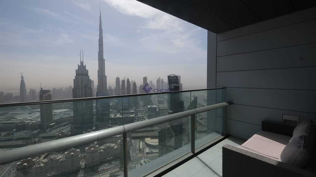 Unfurnished 2BR | Burj Khalifa View | 2 Balconies Unfurnished 2BR | Burj Khalifa View | 2 Balconies