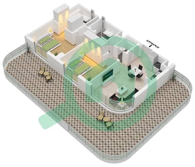 Savannah - 2 Bedroom Apartment Type D1 Floor plan