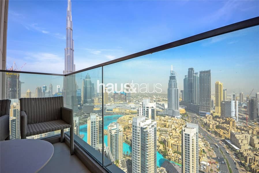 High Floor| 3 Beds +Maids| Burj and Fountain view