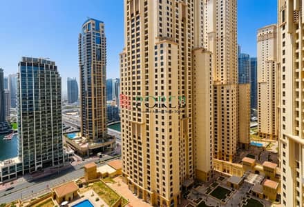 4 Bedroom Flat for Rent in Jumeirah Beach Residence (JBR), Dubai - Fully Furnished | 4 BR + Maid | High Floor