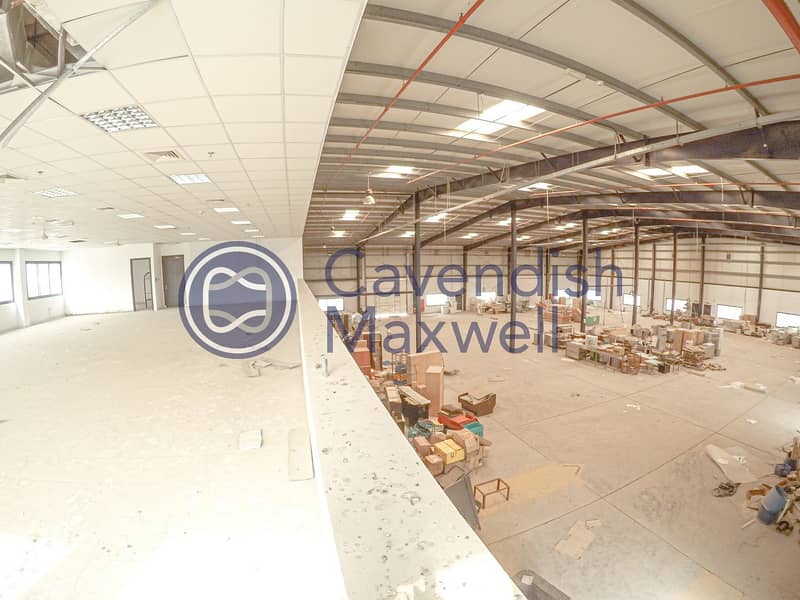 8 8m Height | Warehouse with Office on Sizable Plot