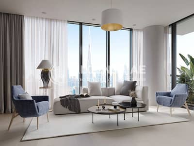 فلیٹ 1 غرفة نوم للبيع في شوبا هارتلاند، دبي - 02_SOBHA_Extension_Living_Room. jpg