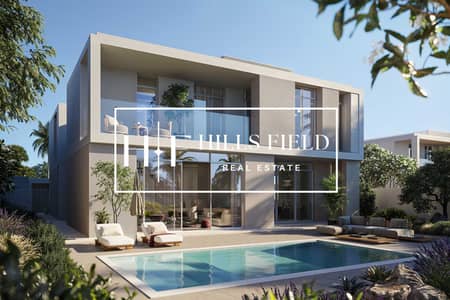 6 Bedroom Villa for Sale in Jumeirah Golf Estates, Dubai - Exterior_6 BR Back. jpg
