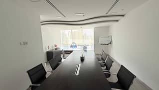 STUNNING OFFICE, SKYLINE & SEAVIEW FITTED WITH PARTITIONS FORTUNE TOWER JLT NEAR METRO