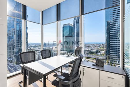 Office for Rent in Business Bay, Dubai - Pristine sunlit corner executive office. png