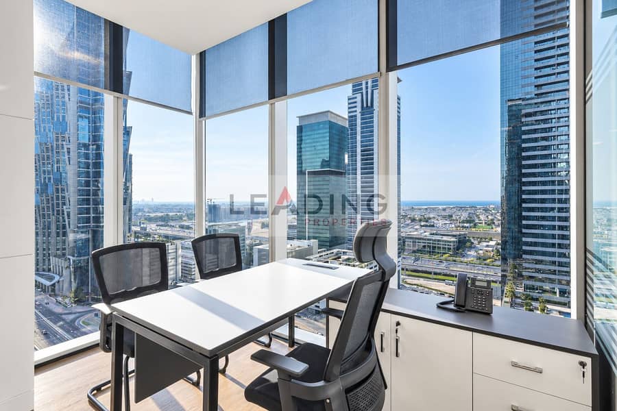 Pristine sunlit corner executive office. png Pristine sunlit corner executive office. png