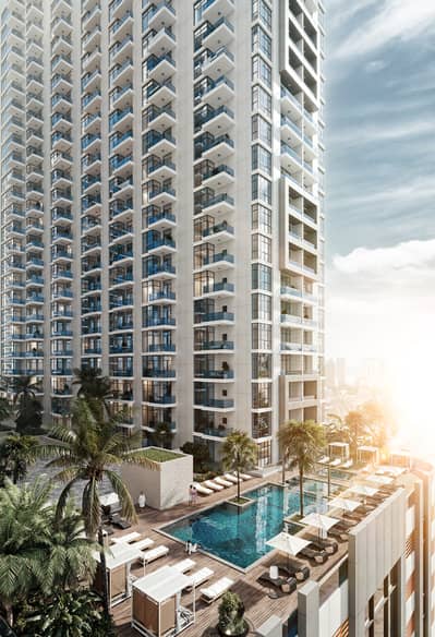1 Slaapkamer Appartement te Koop in Ajman Free Zone, Ajman - Ajman Creek Towers Pool View 1. jpg 1 Slaapkamer Appartement te Koop in Ajman Free Zone, Ajman - Ajman Creek Towers Pool View 1. jpg