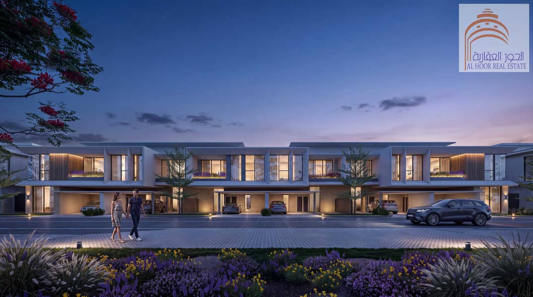 5 Townhouse_6Plex Type B_Front Dusk View_8K. png