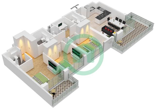 Type 1A Unit 3 Floor 2-15
