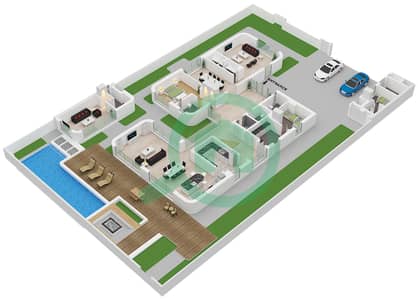 Yas Riva - 6 Bedroom Villa Type CANAL VILLA Floor plan