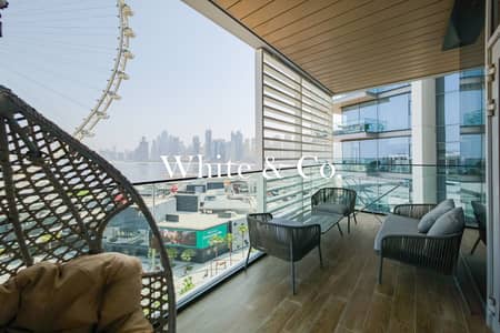 3 Bedroom Flat for Rent in Bluewaters Island, Dubai - Sea and Ain View | High Floor | Available