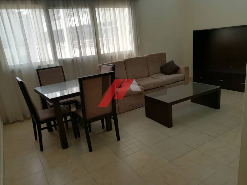 Semi furnished 1bhk flat near Mall of Emirates in 45k