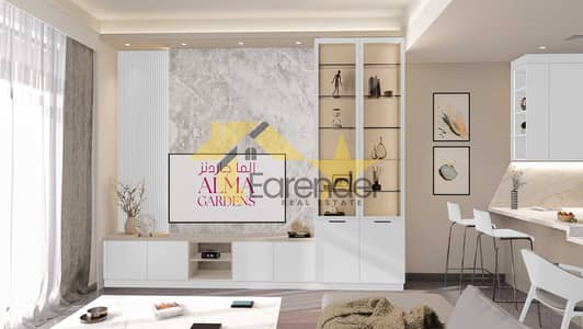 1 habitación Apartamento para en Venta en Liwan, Dubai - 1BR LIVING- white. . jpg
