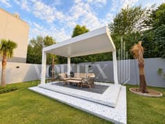 Fully Furnished 5BR Forest Villa | Gazebo Included | 6,808 Sq. Ft Plot | Masaar 1