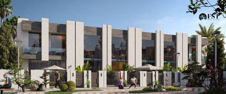 4 Slaapkamers Villa te Koop in Bianca, Dubai - Townhouse_Exterior_Garden_Courtyard. jpg 4 Slaapkamers Villa te Koop in Bianca, Dubai - Townhouse_Exterior_Garden_Courtyard. jpg
