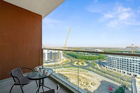 Studio for Rent in Arjan, Dubai - Miracle Garden view | Fully furnished | High Floor