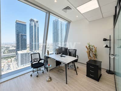 Office for Rent in Business Bay, Dubai - Fully Furnished | Near Metro | Mid Floor