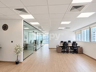 Office for Rent in Business Bay, Dubai - Fully Furnished | Near Metro | 2 Parking Spaces