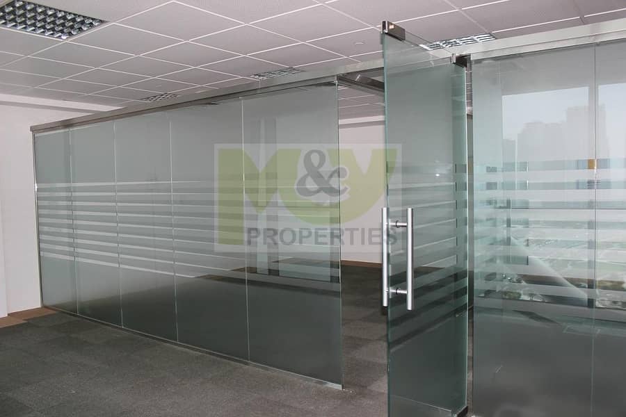 Fully Fitted Office for rent with Glass Partition in JLT