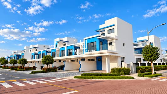 4 habitaciones Townhouse para en Alquiler en DAMAC Lagoons, Dubai - Casa adosada en DAMAC Lagoons，Santorini, 4 dormitorios, 150000 AED - 16546703