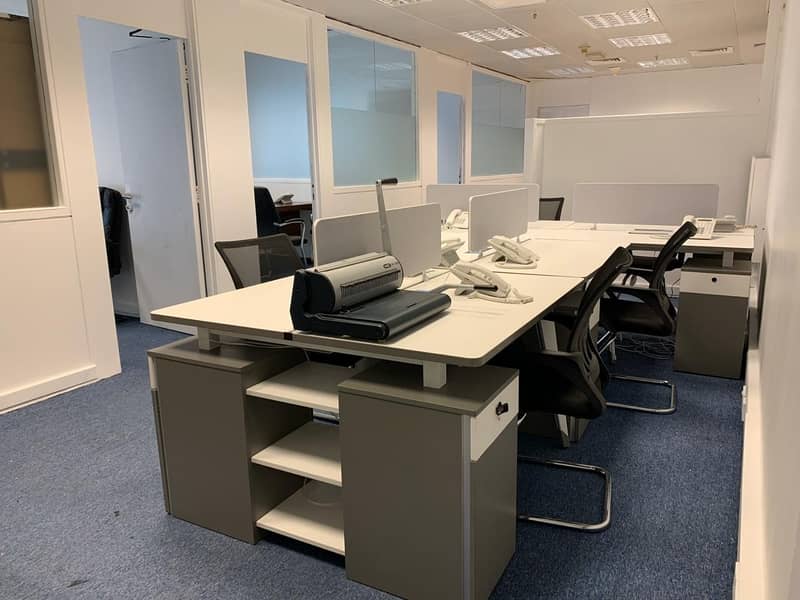 BEAUTIFUL FURNISHED-PARTITION OFFICE!! DEWA -CHILLER FREE