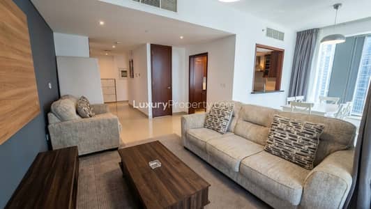 2 Bedroom Apartment for Rent in Downtown Dubai, Dubai - Fountain and Burj View | Furnished | Chiller Free