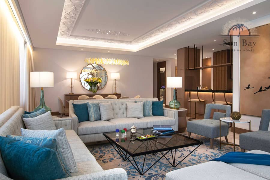 2 Three Bedroom Suite – Living and Dining Area. jpg