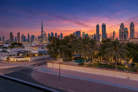 1 Schlafzimmer Wohnung zum Miete in Al Wasl, Dubai - Sunset Skyline. png