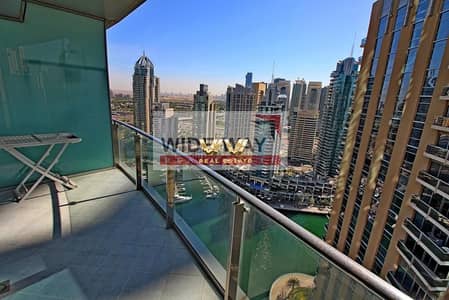 3 Slaapkamers Appartement te Huur in Dubai Marina, Dubai - 2 Balconies w/Stunning Sea n Marina View!!