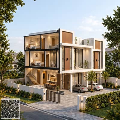 4 Schlafzimmer Townhouse zum Verkauf in Al Helio, Ajman - Remove_text_convert_daylight_2K_20260920024902. jpeg