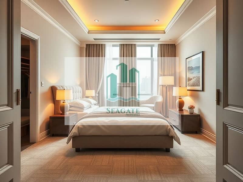 4 A_photorealistic_interior_viewpoint_of_a_modern_bedroom_wide_angle_perspective_as_if_standing_at_the_doorway_looking_into_the_room. _Include_a_large_comfortable_bed_with_a_headboard_crisp_bedding_two_bedside_tables_wi. jpeg