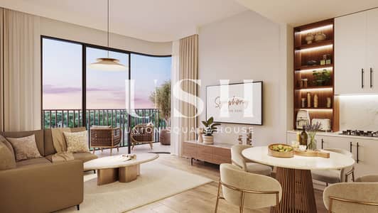 3 habitaciones Apartamento para en Venta en Town Square, Dubai - Symphony_interior_9_Living_Kitchen_v9 edit-3. jpg