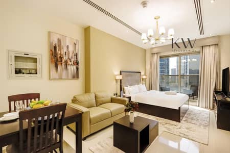 Studio for Rent in Downtown Dubai, Dubai - High Floor Studio | Open Views | Modern Living