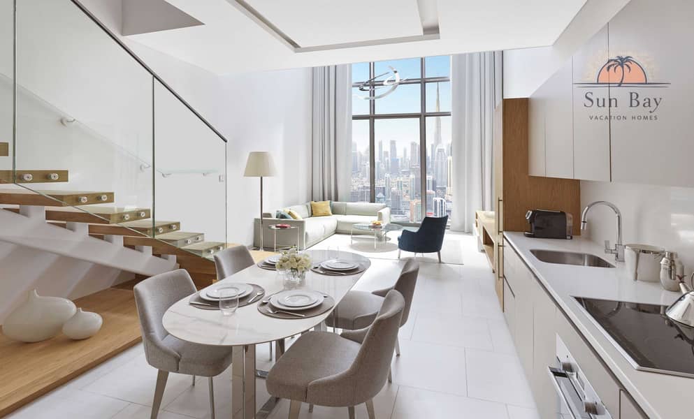 2 Inspired Living One Bedroom King Loft Dining Area. jpg