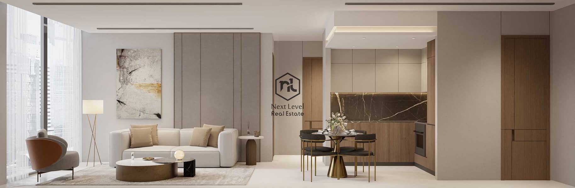 3 1BHK-Living and Kicten V2-R2. jpg