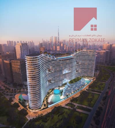 2 Cпальни Апартаменты Продажа в Бизнес Бей, Дубай - Aquarise Exterior-1. jpg