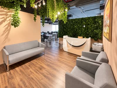 Office for Rent in Business Bay, Dubai - Fitted Office | High Floor | Canal View