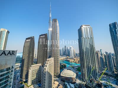 3 Bedroom Apartment for Rent in Downtown Dubai, Dubai - Burj - Fountain View | Semi Furnished | Available