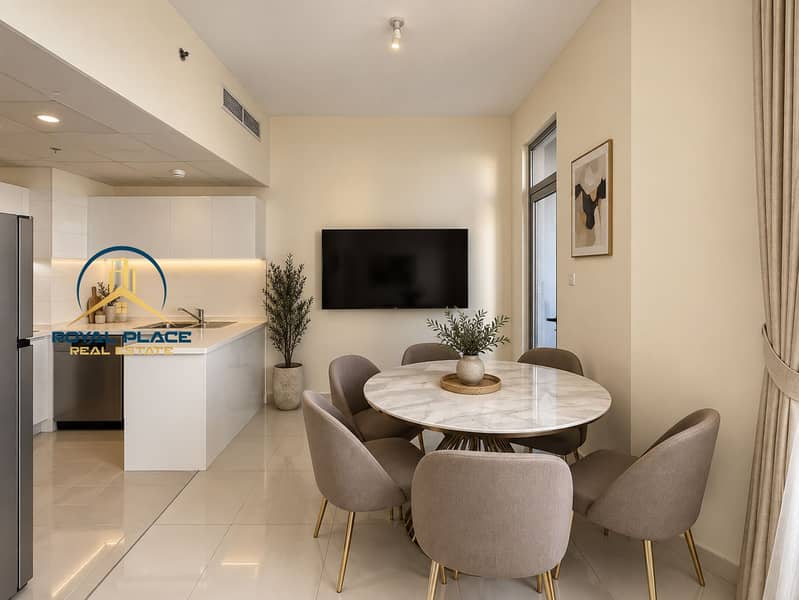 4 Modern Beige Kitchen Dining Interior. png