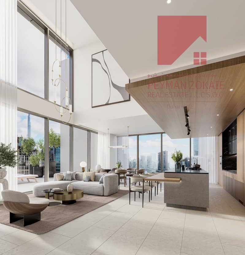 11 One River Point_Duplex living and dining. jpg