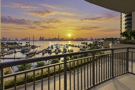 3 Bedroom Apartment for Rent in Dubai Creek Harbour, Dubai - 1 in 1 Rare 3BR | Low Floor | Marina & Burj View