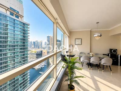 2 Bedroom Apartment for Sale in Dubai Marina, Dubai - Fully Furnished | High Floor | Marina View | Emaar