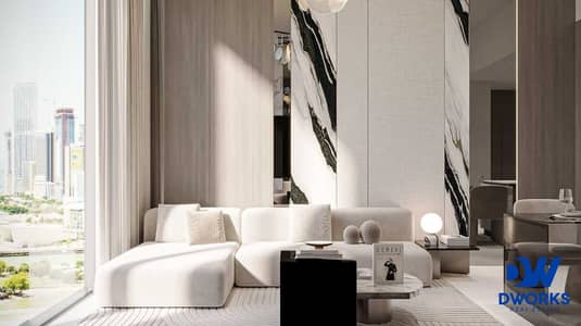 2 Slaapkamers Appartement te Koop in Discovery Gardens, Dubai - Enqlave-by-Aqasa-Living-Room-3. jpg